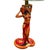 1950s 1950s Mid-Century Modern Hand Painted Hawaiian Hula Resin Table Lamp by Santana W/ Wipplestitch Shade For Sale - Image 5 of 10
