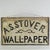 A decorative all wood original Late 19th Century - Early 20th Century wallpaper merchant's trade sign. This would have...