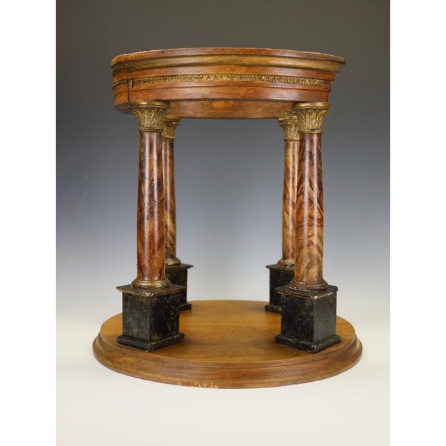 French Artist, Grand Tour Architectural Model, 1880, Faux Marble For Sale - Image 13 of 17