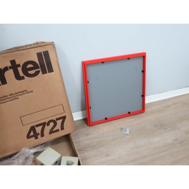 Red Model 4727 Mirror by Anna Castelli Ferrieri for Kartell, 1970s For Sale - Image 6 of 10