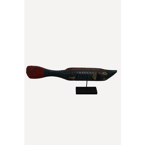 A large very old hand crafted fish by artisans in mali, these river sculptures are hand-carved from wood, painted, and...