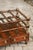 Wood English 1940s Mahogany Magazine Rack on Casters with Faux Bamboo Accents For Sale - Image 7 of 12