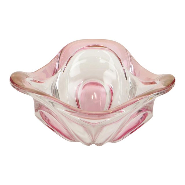 Vintage Murano Pink Glass Fruit Bowl, 1960s For Sale - Image 6 of 14