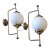 Vintage Art Deco Light Old Lamp Wall Sconces Fixture Brass & Milk Glass Shade Ship Light - a Pair For Sale