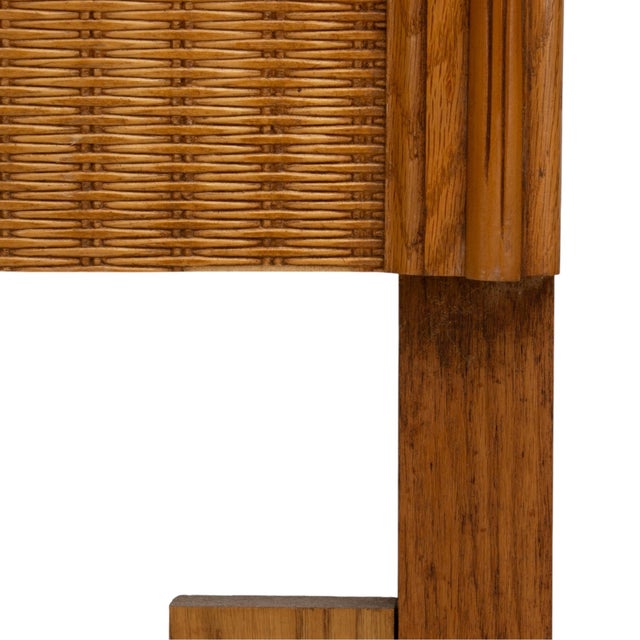 Pair Vintage Twin Rattan Headboards W/ Bamboo Style Wood Trim 40" - Combine for King For Sale - Image 13 of 13