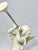 1990s Vintage Pair of Resin Stone Sitting Shelf Cherub Angel Herald Figurines For Sale - Image 5 of 9