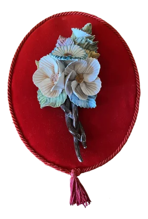 1950s Capodimonte Wall Plaque