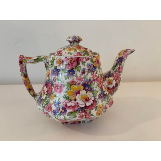 Vintage James Kent Fenton Du Barry Chintz Floral Teapot Made in England For Sale - Image 9 of 12