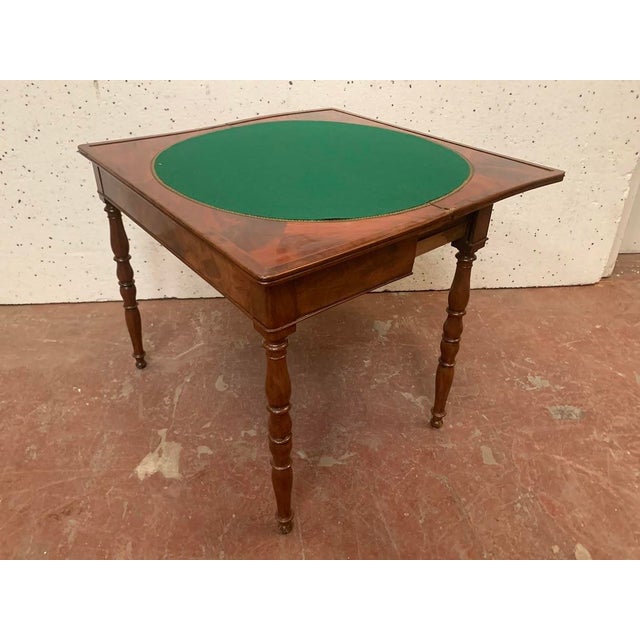 Louis Philippe Style Mahogany and Veneer Game Table, 1800s For Sale - Image 6 of 12
