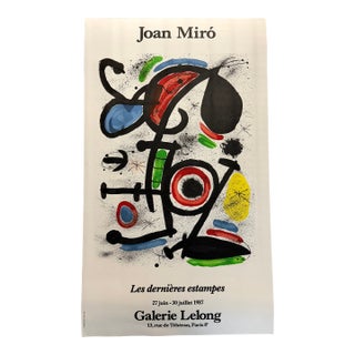 Joan Miró (1893-1983), Les Dernieres Estampes-Galerie Lelong by Joan Miro, 1987, Imp. Mourlot, Paris, Copyright Galerie Lelong, Printed in France For Sale