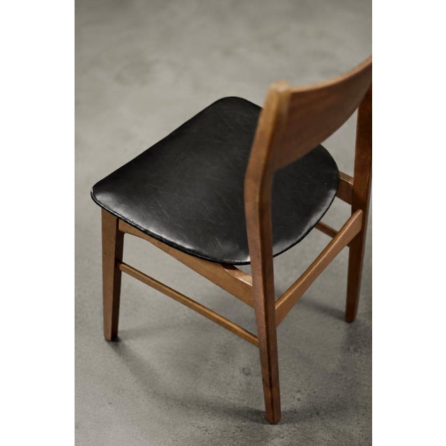 Mid-Century Scandinavian Modern Dining Chairs in Beech and Teak, 1960s, Set of 4 For Sale - Image 11 of 18
