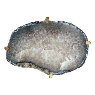 Unusual Modern Handcrafted Geode Drinks Table For Sale