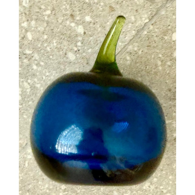 1970’s Vintage Handblown Glass Fruit by Rainbow Art Company/Viking Glass Company - Set of 4 For Sale In San Antonio - Image 6 of 11