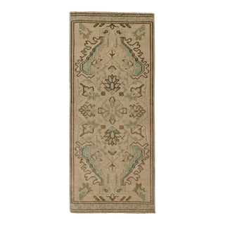 Turkish Mini Rug Oriental Hand Knotted Vintage Rug 1'5" x 3'4" #21085 For Sale