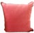 Lacefield velvet pillow in color coral, complete with a self welt. Includes a down blend pillow insert. 22x22