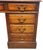 Vintage American Regency Style Tooled Leather Top Writing Executive Desk For Sale - Image 14 of 15