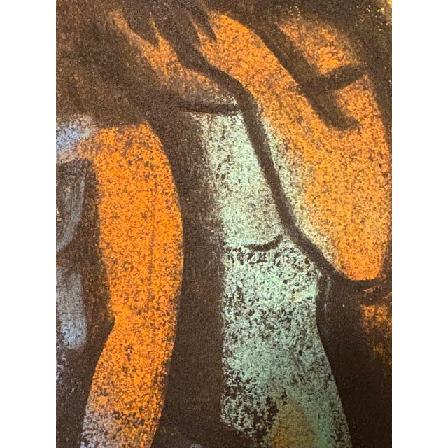 Vintage Painting - Three Figures For Sale - Image 12 of 13