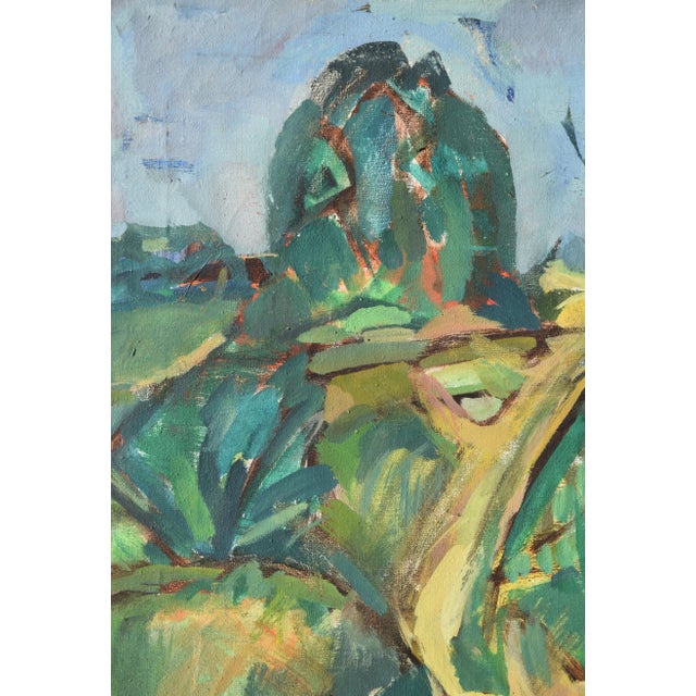Dietrich Noßky, Landscape Forest, 1967, Oil on Canvas, Framed For Sale - Image 4 of 14