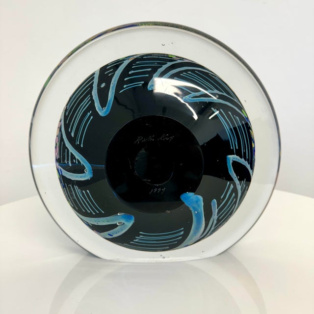 Disk Sculpture by Rollin Karg, Signed, USA, 1999,