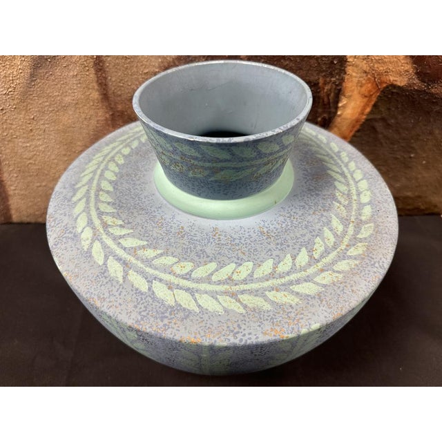 Large Antique French Ceramic Vase, 1990 For Sale - Image 3 of 7