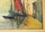 Early 20th Century Original Framed Oil Painting on Canvas 'Seaside Dock' Attributed to Louise Minert Kelly (American 1876-1945) For Sale - Image 9 of 17