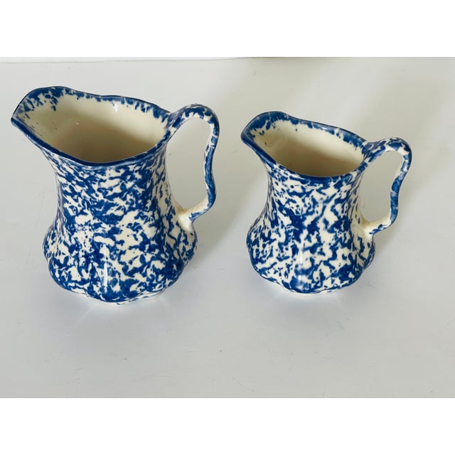 Pair Staffordshire England Spattered Jars For Sale - Image 4 of 4