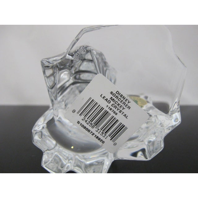 Disney Waterford Crystal Mickey Mouse Sorcerer Limited Edition of 750 in Box For Sale - Image 12 of 18