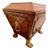 1820’s Rare Antique Regency Satinwood Cellarette With Gilt-Wood Paw Feet For Sale