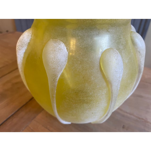 Vintage Scavo Murano Glass Vase, 1970s For Sale - Image 4 of 10