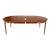 Danish Teak Mid-Century Modern Round Dining Table w/ Two Extension Boards Leafs For Sale