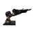 Romantic Bronze Sculpture of Two Lovers Kissing – Modern Surrealist Bust – 34” Long For Sale In Dallas - Image 6 of 12
