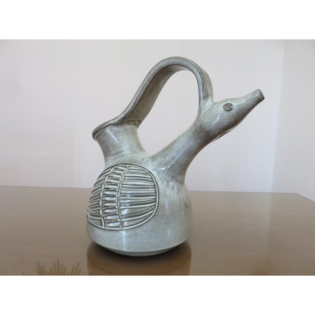 Mid-Century Modern Zoomorphic Ceramic by Marius Bessone for Vallauris, 1960s For Sale - Image 3 of 12