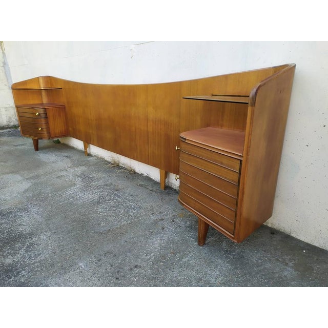 Vintage Wooden Headboard, 1960s For Sale - Image 3 of 18