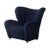 Contemporary Blue Hallingdal the Tired Man Lounge Chair by Lassen For Sale - Image 3 of 6