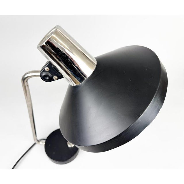 Metal Mid-Century Chrome & Metal Adjustable Table Lamp, 1970s For Sale - Image 7 of 12