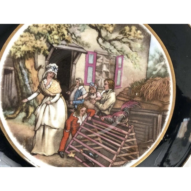 Mid 20th Century Regency Vintage Bone China Teacup & Saucer Old England Transfer Scene VGC For Sale - Image 4 of 12