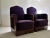1930s Art Deco Mahogany and Purple Velvet Lounge Chair by Carel Adolph Lion Cachet, 1930s For Sale - Image 5 of 9