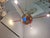 Chandelier in Copper Brass and Colored Glass 4 Copper Cones For Sale - Image 18 of 18