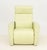 Art Deco Style Mint Green Leather Reclining Chair, with Dewert motor controller. 39" H x 31" W x 33" D; seat: 17" H....