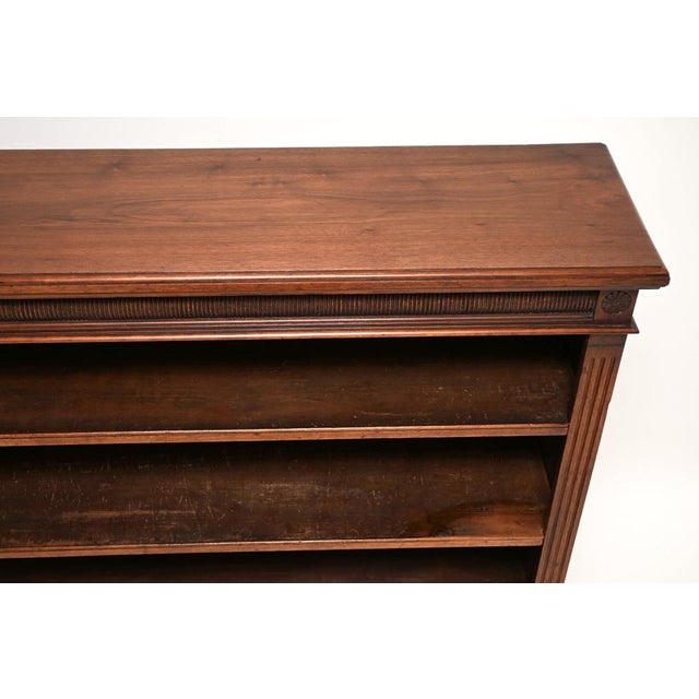 Antique Victorian Open Bookcase, 1880s For Sale - Image 6 of 10