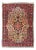Antique Persian Medallion Bidjar Colorful Rug in Ivory, Navy Blue and Red 3'4 X 5'0 For Sale