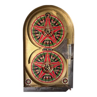 1930s Lindstroms Gold Star Metal Game Board For Sale