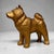 Vintage Gold-Coloured Metal Japanese Dog Statue, 1960s For Sale - Image 9 of 9