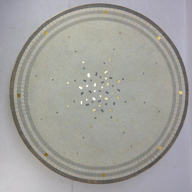 Round Mosaic Coffee Table by Berthold Müller, 1950s For Sale - Image 10 of 18