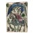 Antique 19th-Century Persian Qajar Dynasty Polychrome Tile – Falconer on Horseback For Sale