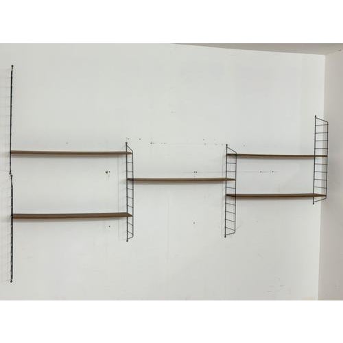 Vintage String Shelf in Wood For Sale - Image 4 of 13