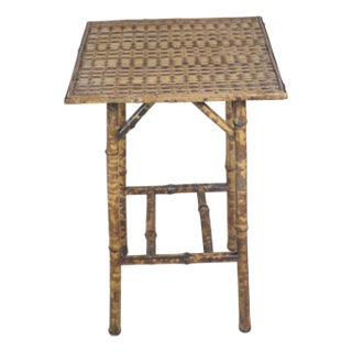 English Victorian Bamboo Table For Sale