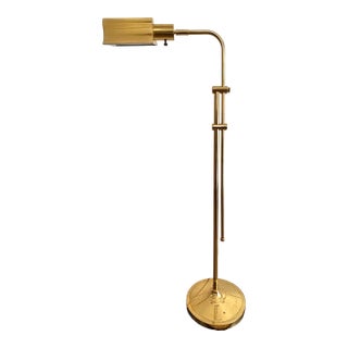 1960s Brass Pharmacy Floor Lamp For Sale
