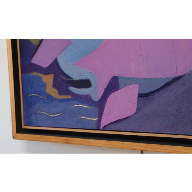 Pescados En El Mar Abstract Artwork By Mexican Artist Maricruz H. Covarrubias For Sale - Image 9 of 12