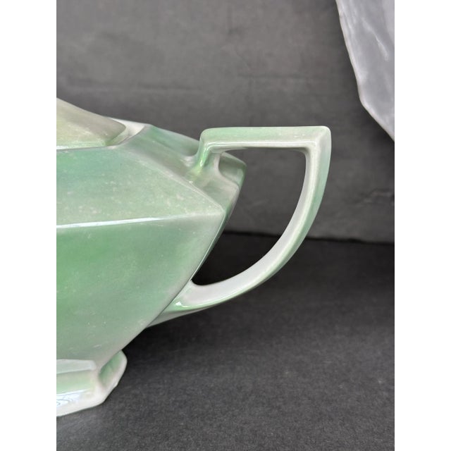 Czechoslovakia Lusterware Art Deco Teapot For Sale - Image 9 of 12